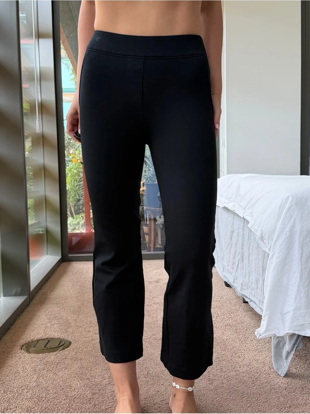 spanx dress pants SPANX Women's SPANXsupersmooth PerfectFit Ponte Wide Leg Pants in Timeless Navy size 1X
